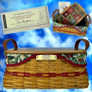 Longaberger 2002 Christmas Collection Traditions Basket | Retired Vintage №10008